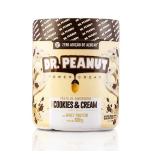 Pasta de Amendoim Whey Protein Dr. Peanut 600g Cookies & Cream