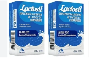Kit C/2 Lactosil 10.000 Fcc – Enzima Lactase C/30 comprimidos Cada Caixa