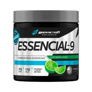 Essencial 9 – Super Combinação 9 Aminoácidos Essenciais – Pote 225g – Body Action – Sabor Limonada Suíça 225 G Limonada Suiça