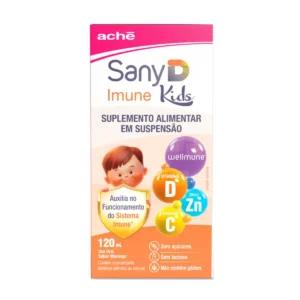 Polivitamínico Sany D Imune Kids Suspensão Oral Morango 120ml