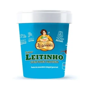 Pasta de Amendoim Integral Gourmet (450g) – Sabor: Leite Ninho C/ Whey Protein
