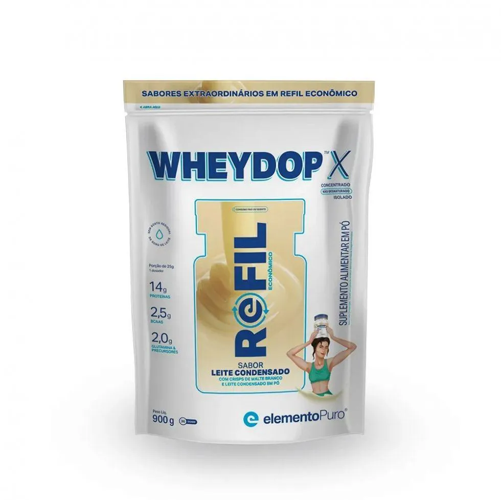 Wheydop-x Refil (900g) – Sabor: Leite Condensado