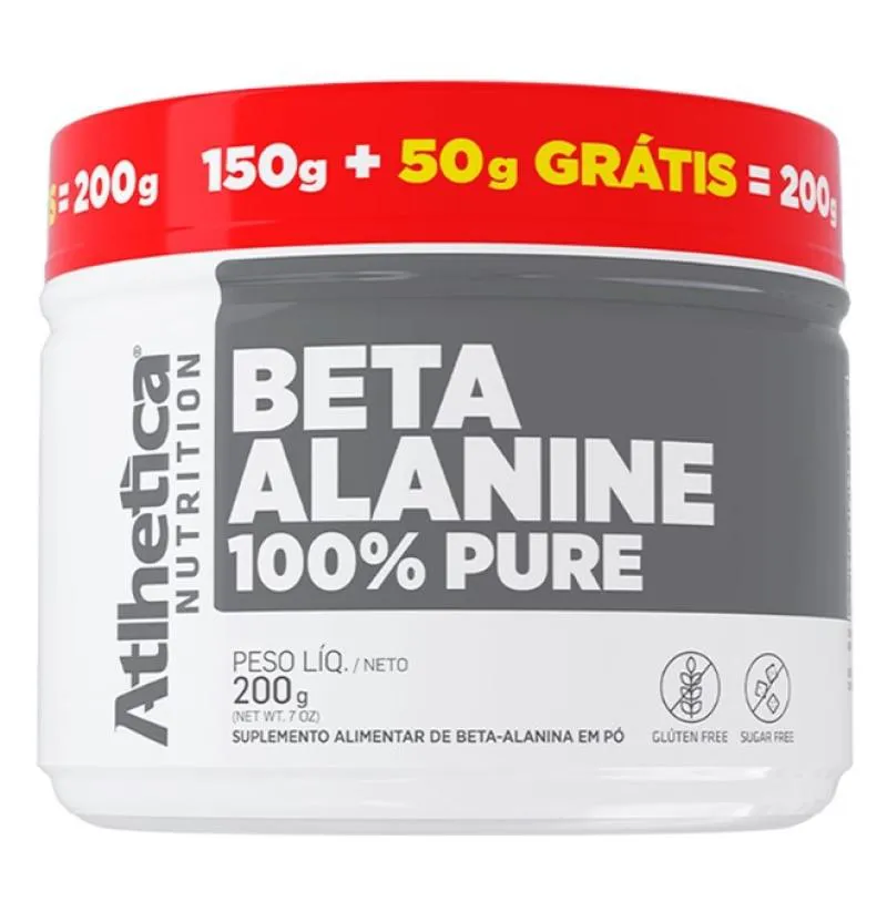 Beta Alanine 100% Pure (150g) + 50g Grátis (200g) – Padrão: Único