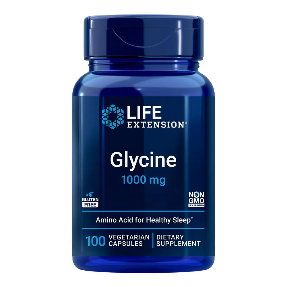 Glicina 1000mg Life Extension 100 Cápsulas Importado