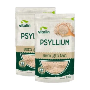 Kit 2x: Psyllium Sem Glúten Vitalin 100g