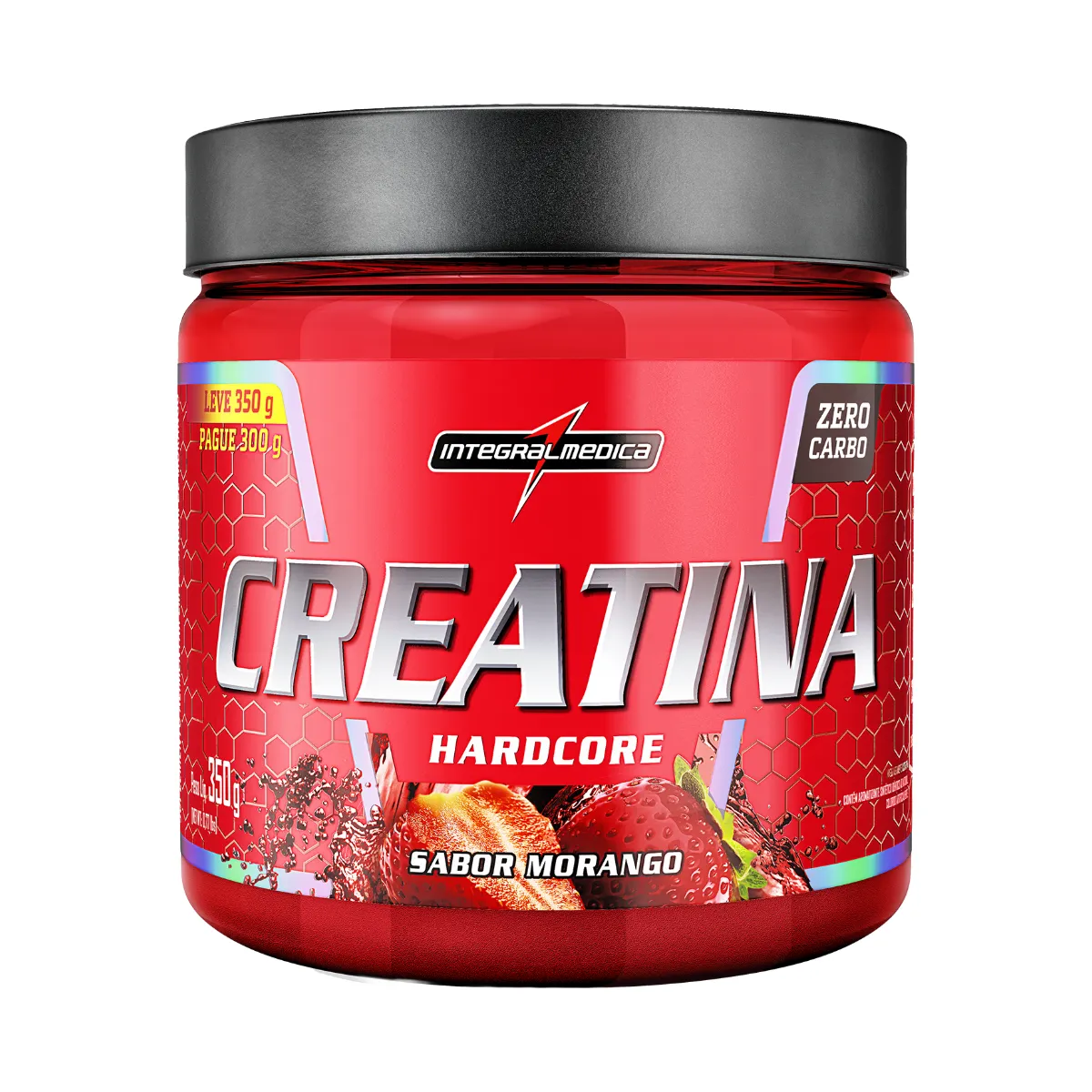 Creatina Integralmedica Hardcore Morango 350g