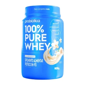 Whey Protein 100% Pure Whey Probiotica Baunilha 900g