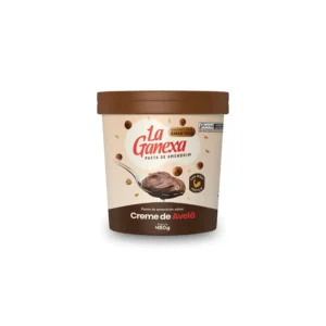 Pasta de Amendoim Creme de Avelã e Whey 450G – La Ganexa