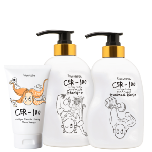 Kit Elizavecca CER-100 Collagen Coating Hair A+ Muscle + Ceramide Coating Protein Treatment (3 Produtos)