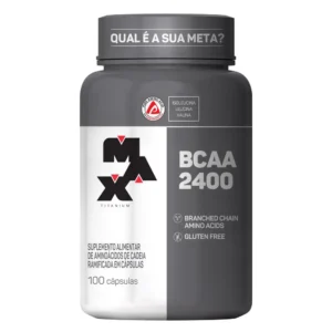 Bcaa Max Titanium 2400mg 100 cápsulas