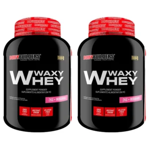 2x Whey Protein Waxy Whey (35%) – 2kg – Bodybuilders Baunilha e Chocolate
