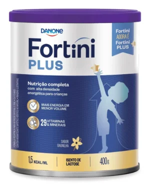 Fórmula Infantil Fortini Plus Danone sem Lactose Baunilha 3 a 10 Anos 400g