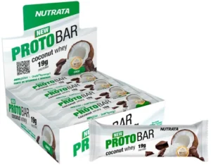 Protobar Whey (8 unidades – 70g) – Sabor: Coconut Whey