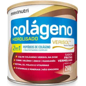 Colágeno Hidrolisado 2 em 1 Verisol – 250G – Frutas Vermelhas – Maxinutri