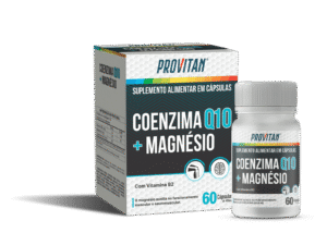 Coenzima Q10 + Vitamina B2 e Magnésio Provitan 430 mg – 60 Cápsulas para Energia & Antioxidante