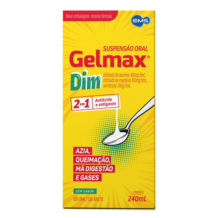 Gelmax 240ml Hortelã – Antiácido e Digestivo